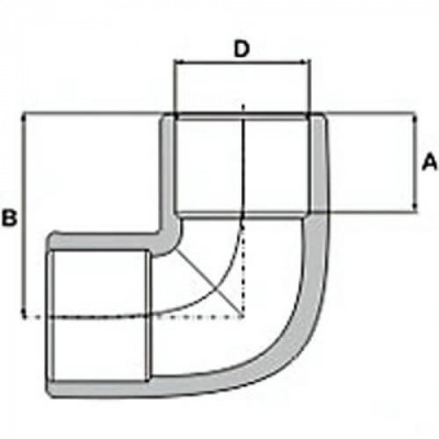 PP-R Коліно (кут) 25х90 ° Wavin Ekoplastik