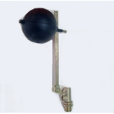 Клапан для ємності REMER 3/4" бічний, плоска штанга, латунь