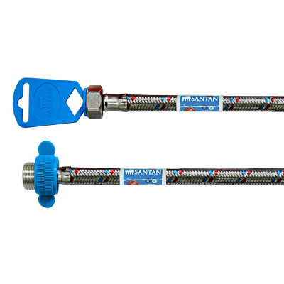 Шланг для води SANTAN Flex-water 1/2"х1/2", 50 см, гайка-штуцер