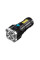 Потужний акумуляторний ліхтар X509/S03-4LED+COB з/п USB-micro, Чорний, ABS пластик