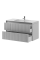 Тумба консольна LINE 1000 (білий матовий) з умивальником