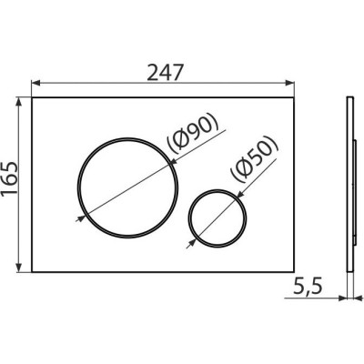 Інсталяція AlcaPlast 4в1 AM101/1120 з чороною матовою круглою кнопкою M678 + підвісний унітаз ORION