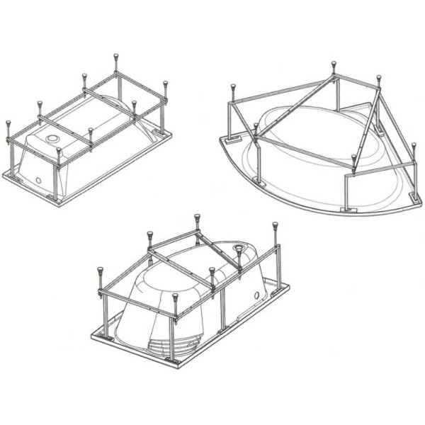 Каркасні ноги для ванни GRACE/DREAM 190